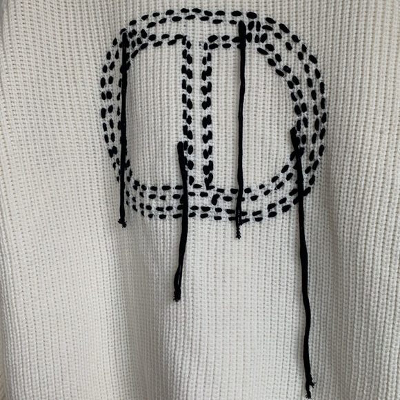 Twinset Contrast Stitch Knit/Fleece Top - Picture 4 of 12